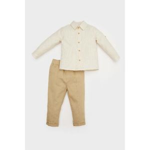 Defacto Ensemble Bébé garçon coupe regular en coton - Écru - E2264A5.
