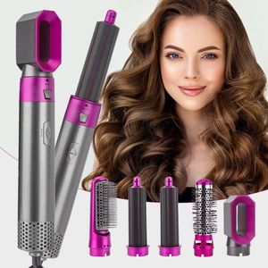 Brosse Soufflante 5-en-1 Professionnelle – Séchage, Lissage et Boucles Faciles