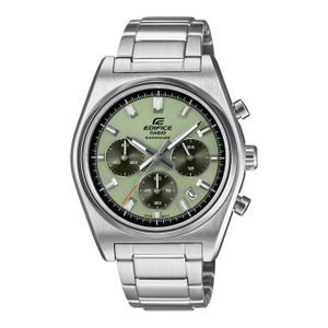 Casio EFB-730D3AV - Edifice Collection - verre saphir inrayable & acier inoxydable massif - Fond vert - D. boitier 40mm - 