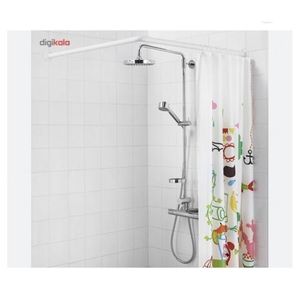 Rideau de douche, barre de douche extensible salle de bain