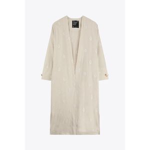 Marwa كيمونو مطرز بيج