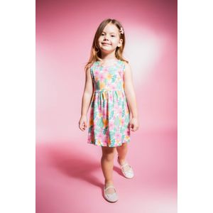 Defacto فستان بناتي قصة عادية بدون كم