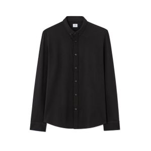 Celio قميص كتّان بتمدد من القطن بتصميم عادي