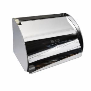 M.arti Porte papier toilette en acier inoxydable avec couvercle 801022  Couleur argent brillant