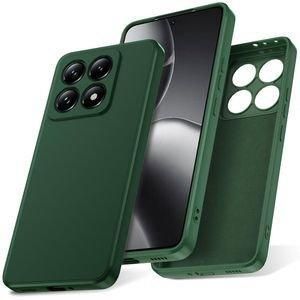 Case Coque Souple Liquid Silicone pour Xiaomi 14T / 14T pro 5G vert – Protection élégante et maniabilité
