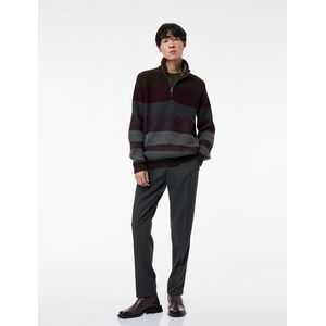 Koton Pull en maille à manches - Rayures Bordeux
