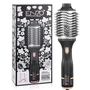 Enzo  EN-6219 1500W puissant lissage à friser 3 en 1 outil de coiffage en une étape sèche-cheveux à Air chaud brosse avec griffes de cheveux