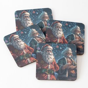 4 Dessous de Verre Joyful Christmas Celebrations sous tasse unique 