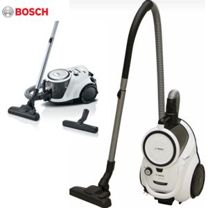 Bosch Aspirateur sans sac série 6 moteur puissant ,filtre hygiénique Blanc  et Noir à prix pas cher