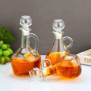 Mini Carafe à Huile et Vinaigre en Verre avec Bouchon de Liège