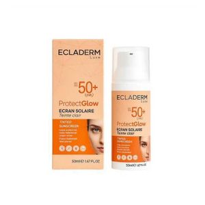Ecladerm Ecladerm Crème Solaire Teintée Claire SPF 50+ – Haute Protection Éclat & Teint Unifié – 50 ml