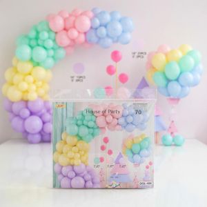 Kit Ballons Pastel Macaron 70 Pièces - Arc de Ballons Décoration Fête Regular