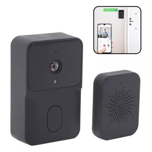 جرس باب فيديو واي فاي عالي الدقة 1080 بكسل مع رؤية ليلية، ووظيفة تغيير الصوت، وسهولة التركيب، وميكروفون