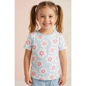 Primark T-shirt fille à imprimé fleurs