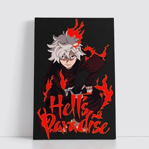 Asian Planet Tableau decoratif sur Toile 25x40 cm pour Anime attack on titan - Naruto - death note - Jujutsu Kaisen  1