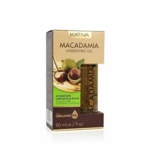 Kativa Professional Macadamia Hydrating Oil 60ml Revitalisante, Brillance & Sans Sulfate