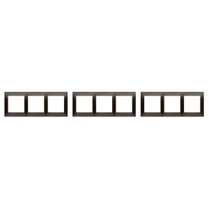 SIMON Cadre 3 éléments marron mat 54 Premium - Lot de 3