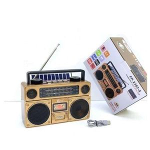 Fepe Radio Bluetooth solaire FP-2382-S, FM, AM, SW, port USB, lecteur de carte mémoire - Produit authentique