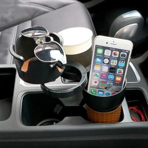 Porte-gobelet de voiture multifonctionnel 3 IN 1, rotatif à 360 °, réglable, porte-bouteille d'eau, accessoires de voiture