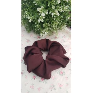 1  Scrunchie en Soie  Douces pour cheveux  bouclés , Long ou Fins couleur  Marron
