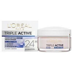 Skin Expert - Crème De Nuit Hydratante Confort Triple Active Tous Types De Peau - 50 Ml