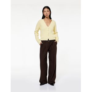 Koton Gilet boutonné à col en V - Jaune