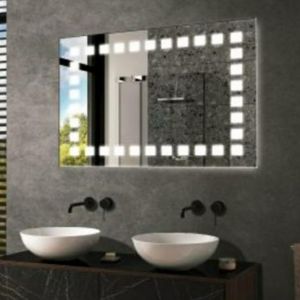 SM Miroir lumineux LED avec touche tactile - 80*60 à prix pas cher