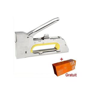 Pack Agrafeuse 13/4-6-8mm Agrafe bois + Boite de 5000 Agrafes Gratuit