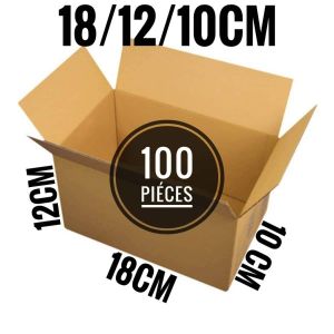 carton jumia 100 pièce taille 18cm/12/10 cm pour embaler vos produit et vos article
