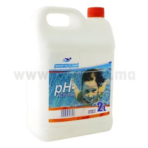 Réducteur de pH Liquide - Formule Concentrée - Pour Piscines et Spas - Bidon 2 Litres