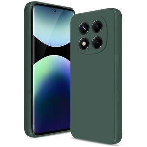 Case Coque Souple Liquid Silicone pour Xiaomi Redmi note 14 pro 4G vert– Protection élégante et maniabilité