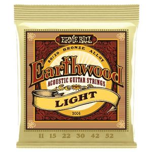 Ernie Ball EARTHWOOD LIGHT 80/20 BRONZE ACOUSTIC GUITAR strings Cordes 11-52 GAUGE