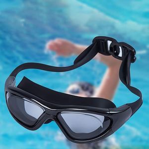 Generic Lunettes de natation à vue large, réglables avec pince-nez &  bouchon d'oreille à prix pas cher