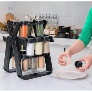 Range-Épices Rotatif 360° avec 12 Pots – Organisateur de Cuisine Moderne