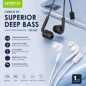 Oraimo Écouteur Filaire CONCH 2C OEP-320C Type-C