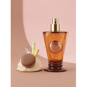 Eau de Parfum "Sweet Vanilla" pour Femme - Flacon Design Milkshake Macaron Éléguant - 100ml