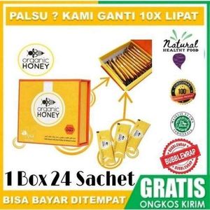 عسل عضوي - عسل ملكي أصلي للرجال / أقصى قوة، عسل طبيعي 100%، فعالية ممتازة، قوة وصلابة، نشاط (عبوة من 24 كيس)