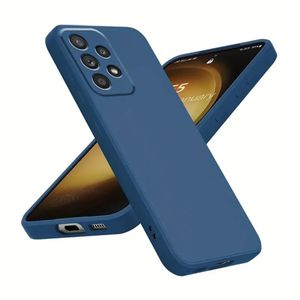 Coque Samsung Galaxy A13 4G bleu en Silicone Liquide – Protection Antichoc et Anti-Rayures