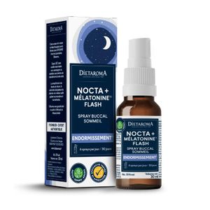 Dietaroma Nocta+ mélatonine flash ENDORMISSEMENT¹