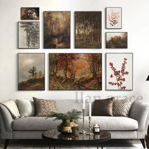 9 Poster A5 Poster Vintage Fall Landscape Rustic