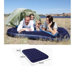 Matelas Gonflable 2 Personnes Confort 203cm Bleu