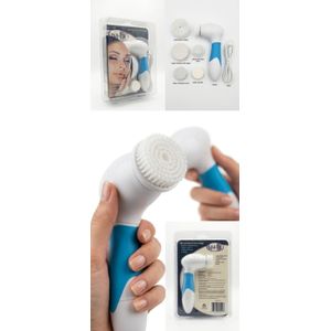 Brosse Nettoyante Visage Électrique Rotative 5 en 1 pour Nettoyage, Exfoliation et Massage du Visage