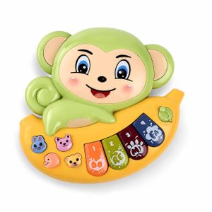Jouet Musical Éducatif pour Bébé en Forme de Singe – Sons et Mélodies Interactifs – Développement Sensoriel et Motricité – Matériaux Sûrs et Résistants – Dès 18 Mois – Cadeau Idéal pour Fille et Garçon