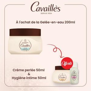 Cavailles Offre Hydratation : Gelée-En-Eau Désaltérante 200Ml  = Crème Corps 50Ml + Soin Toilette 50Ml Offerts
