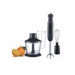 mélangeur électrique 4en1, mixeur à 2 vitesses, batteur, broyeur de jus, hachoir
