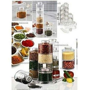 set de 12 bouteilles carrousel à tour d'épices