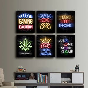 Generic Gaming gamer console icons Gaming Poster Chambre Haute Qualité à  prix pas cher