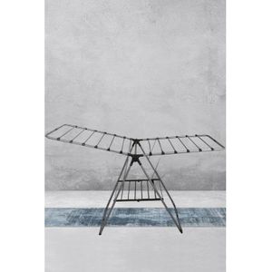 Étendoir à Linge Pliable Étendoir à Linge - Gris  100%ALUMINIUM