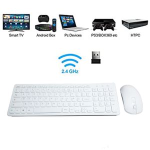 Combo de souris de clavier sans fil UBOTIE, clavier Maroc