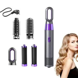 Sèche-Cheveux 5 en 1, Brosse lissante électrique, Coiffeur  Multi Styler à faible bruit et à grande vitesse